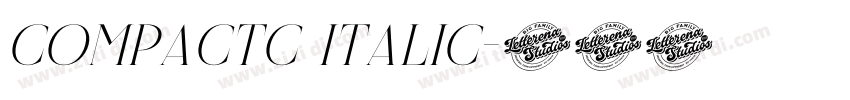 CompactC Italic字体转换